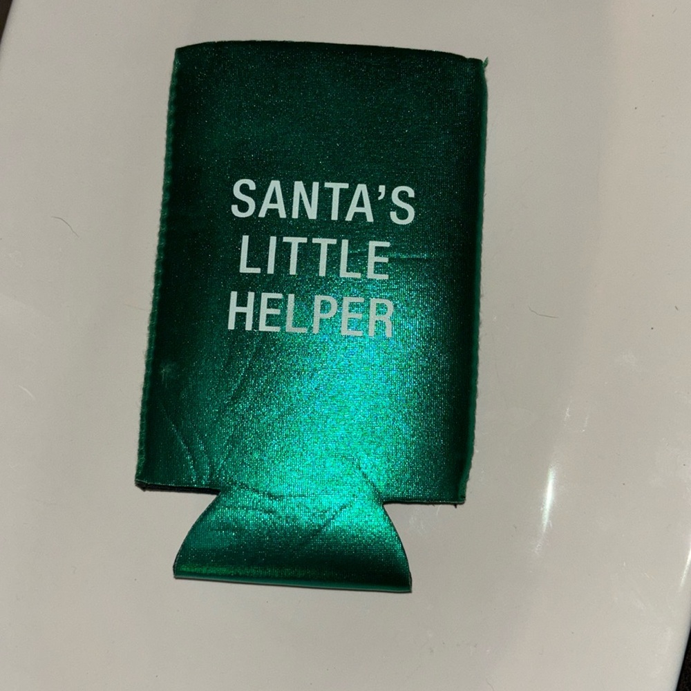 “Santa’s Little Helper” Drink Hugger/ Cuzi NEW